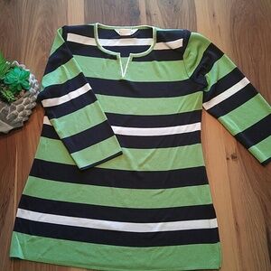 Mistook Striped Tunic Top